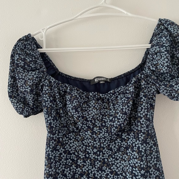 Missguided Floral Midi Bodycon Dress, Size XS - Picture 2 of 5